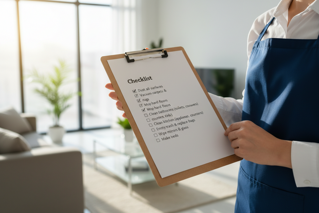 Professional House Cleaning Checklist Used by Cleaning Companies