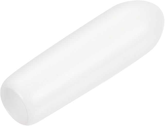 uxcell 20pcs Rubber End Caps 3.5mm ID Vinyl Round End Cap Cover Screw Thread Protectors White