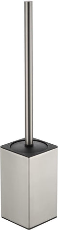 BGL Toilet Brush Holder Stainless Steel 304 Standing Brushed Nickel Square Toilet Bowl Brush for Bathroom Storage and Organization