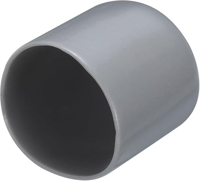 uxcell 20pcs Rubber End Caps 22mm(7/8") ID Vinyl PVC Round Tube Bolt Cap Cover Screw Thread Protectors Grey