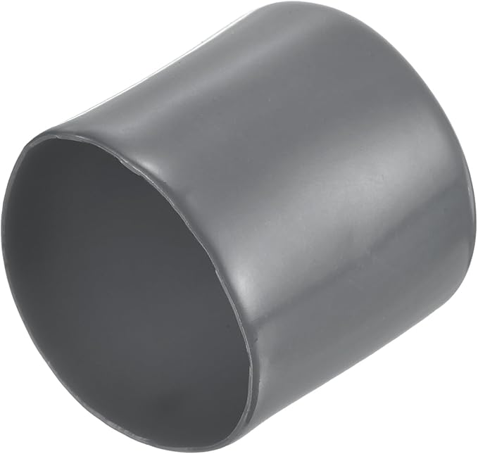 uxcell 20pcs Rubber End Caps 42mm ID Vinyl Round Tube Bolt Cap Cover Thread Protectors Dark Grey