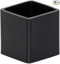 Still Awake 16 Pcs Black Square Anti-Slip Rubber Leg Tips Chair Leg Caps Furniture Floor Protectors Chair Table Bar Stool Leg Covers Furniture Leg Cube Feet 1 Inch x 1 Inch (25 x 25mm)