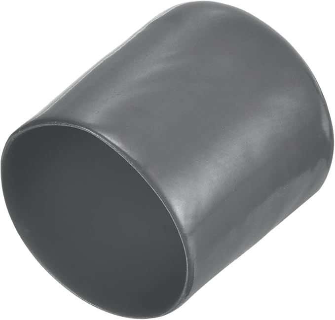 uxcell 20pcs Rubber End Caps 26mm ID Vinyl Round Tube Bolt Cap Cover Thread Protectors Dark Grey