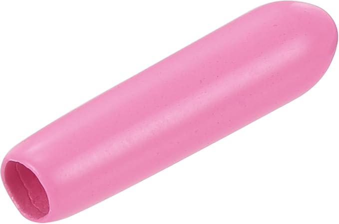 uxcell 20pcs Rubber End Caps 3mm(1/8 inch) ID Vinyl PVC Round Tube Bolt Cap Cover Screw Thread Protectors Pink