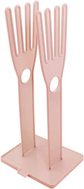Pink Color Gloves Stand 15x12x34cm Kitchen Multifunctional Rubber Gloves Drain Rack Towel Storage Holder Drying Stand Creative Kitchen Tool