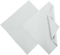 MECCANIXITY Jewelry Polishing Cloth 11.8x11.8 Inch Silver Polish Cleaning Cloths Jewelry Cleaner for Gold, Rings, Necklaces, Diamond, Bracelets, Pack of 2 (Gray）