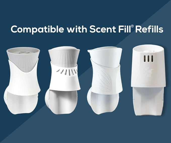 Scent Fill Fresh Linen Plug in Air Freshener, 4 Scented Oil Refills