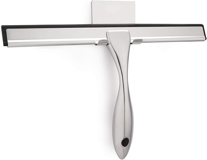 Hiware All-Purpose Shower Squeegee for Shower Doors, Bathroom, Window and Car Glass - Stainless Steel, 12 Inches