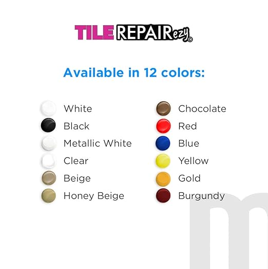 MagicEzy Tile RepairEzy - Professionally and Easily Touch-Up Tile Chips over 1 mm on Porcelain and Ceramic Surfaces - Yellow