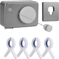Retractable Clothesline Indoor/Outdoor, Anti-Sag for Drying Clothes Line Retracting Indoor/Outdoor, We Equipped This 13.8 Fts Laundry line Retractable with 4 Large Clips