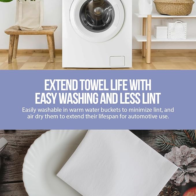 WHITEWRAP Flour Sack Towels| Tea Towel for Crafts| Kitchen Dish Cotton Blank Towel for Embroidery|Baking Bread Proofing Linen Cover| Thick Absorbent Quick Dry| 6 Pack 28"x28" Natural