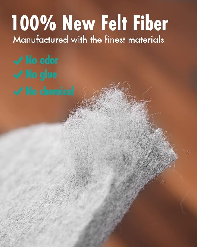 Non Slip Rug Pad Gripper - 3x10 Feet 1/4” Extra Thick Felt Under Rug for Area Rugs and Hardwood Floors,Super Cushioned Non Skid Carpet Padding
