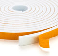 13 Feet Weather Stripping Door Seal, 2" Wide X 1/4" Thick Door Seal Strip High Density Foam Tape Adhesive Strip for Door Soundproofing,Window Insulation (2" x 1/4" x 13FT,White)