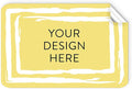 100 Custom Vinyl Stickers - Upload Your own Image, Text, Design, Logo - Personalized Logo Labels for Handmade, Packaging, Bottle, Jars, Candle, Brand Stickers (Lemon Swirls, 3x2)