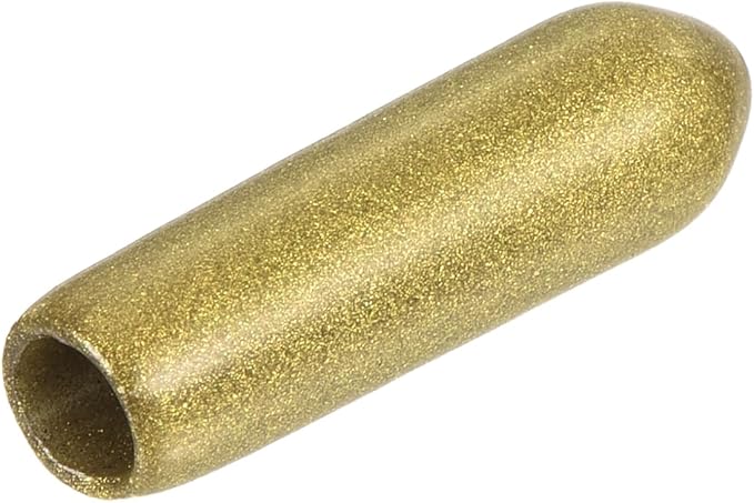 uxcell 20pcs Rubber End Caps 3.5mm ID Vinyl Round Tube Bolt Cap Cover Thread Protectors Gold