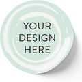 100 Custom Vinyl Stickers - Upload Your own Image, Text, Design, Logo - Personalized Logo Labels for Handmade, Packaging, Bottle, Jars, Candle, Brand Stickers (Mint, 2x2)