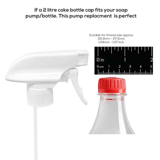 Trigger Sprayer (6-Pack Plain White)