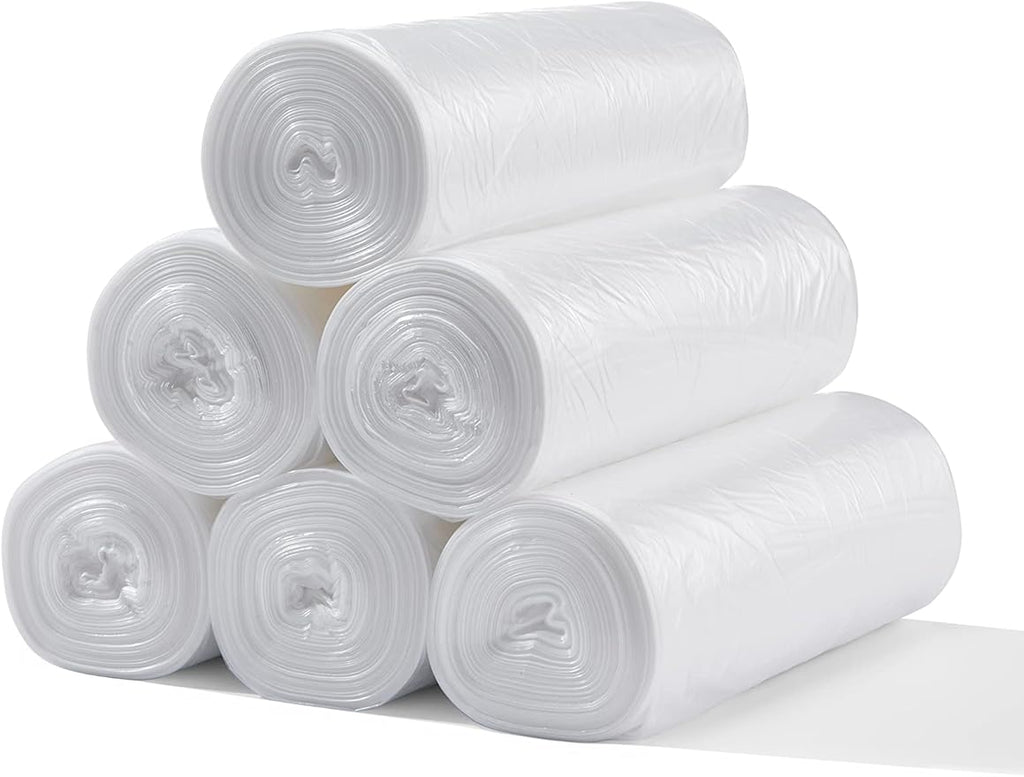 TYPLASTICS 20-30 Gallon Clear Trash Can Liners - 30" x 37" - High Density Garbage Bags - Case of 500 - Multipurpose for Office, Outdoor, Recycling, Industrial and Commercial