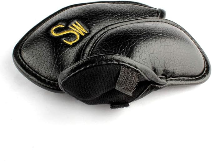 CRAFTSMAN GOLF 12pcs or 1pc Thick Synthetic Leather Golf Iron Head Covers Set Headcover Fit All Brands Callaway Ping Taylormade Cobra Etc. Also Custom Name