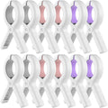 Senbowe 12 Pack Beach Towel Clips,Pool Chair Clips,Heavy Duty Plastic Clothes Pins,Quilt Drying Clips,Windproof Clothes Clips,Keep Your Towel,Clothes,Blankets to Dry on Clothesline and Hanging Rack