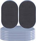 Reusable Large Furniture Movers Sliders for Carpet and Hardwood Floors-8 Pack 9-1/2" Oval Moving Pads Protector for Heavy Duty Sofa Bed Table Desk,Quickly and Easily Move Any Item, Light Blue
