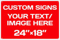 Personalized Aluminum Weatherproof Metal Signs - Custom Text & Picture, Multiple Sizes - Hazard, Garden, Custom Door & Business Signs
