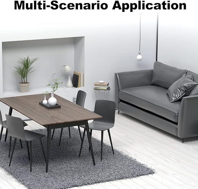 4PCS 5 Inch Matte Black Tapered Angled Legs for Furniture, Metal Mid Century Mordern Feet, Heavy Duty Slanted Stand Legs Kit for Couch, Coffee Table, Desk, Dresser, Sofa, Chair