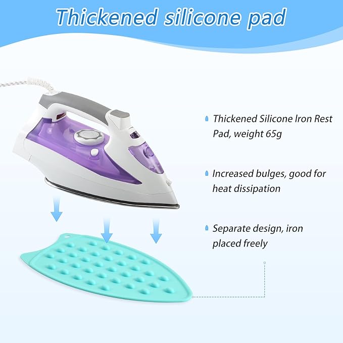 Ironing Mat Portable Ironing Pad Ironing Blanket for Table Top Heat Resistance Double-Side Using Travel Large 47.2 x 27.6 Inch Foldable Lightweight Statue Of Liberty New York Skyline Waves Bl