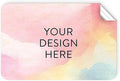 100 Custom Vinyl Stickers - Upload Your own Image, Text, Design, Logo - Personalized Logo Labels for Handmade, Packaging, Bottle, Jars, Candle, Brand Stickers (Watercolor, 4x2)