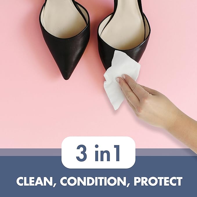 Swanky Shoe Cleaner Wipes - Leather and Sneaker Cleaner, Removes Dirt, Grime and Stains, Quick & Easy Shoe Sole and Boot Cleaning Wipes, Essential Shoe Cleaning Supplies - Soft Wipes, 180 Count