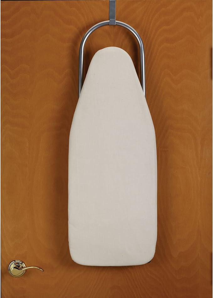 Household Essentials Tabletop Ironing Board, Compact Ironing Board with Iron Rest, Includes Door Hang, Perfect for Dorms and Small Spaces, 12 x 30", Silver