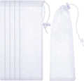 Lint Traps Catcher for Washing Machine Nylon Mesh Lint Traps for Home Laundry Washing Machine Drain Systems Discharge Hoses Filter, 9.4 x 3.1 Inch (6 Pieces)