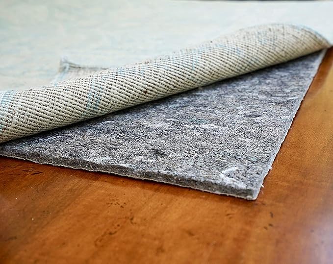 RUGPADUSA - Dual Surface - 7'10" x 10' - 1/4" Thick - Felt + Rubber - Non-Slip Backing Rug Pad - Safe for All Floors