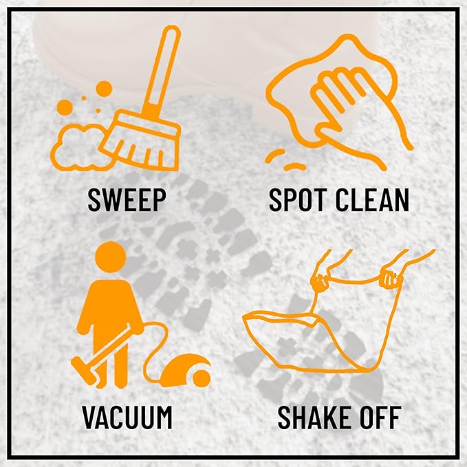 Ottomanson 4' x 8' Non-Slip Rug Pad Gripper 1/4 Inch Thick Dual Surface Felt + Rubber Gripper - Safe for All Floors, Brown