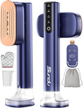 Sundu Steamer for Clothes,15s Fast Heat-up Handheld Garment Steamer,35mins Runtime & 180ml Large Tank,25g/min Steam,Ceramic Panel,Stands on Desk,Wrinkle Remover for Travel, Home, Office(Blue)