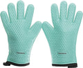 KITCHEN PERFECTION Silicone Smoker Oven Gloves -Extreme Heat Resistant BBQ Gloves -Handle Hot Food Right on Your Smoker Grill Fryer Pit|Waterproof Oven Mitts Grill Gloves |Superior Value Set+3 Bonuses