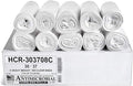 Aluf Plastics HCR-303708C High Density Star Sealed Coreless Roll Bags, 30 gal, Polyethylene, 30" x 37", Clear (1 Pallet of 100 Packs, 50000 Count Total)