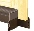 Door Draft Stopper,Door Sweep for Bottom of Doors,Weather Stripping Seal Draft Guard Blocker Noise Cold Air Insulation Soundproofing for Exterior Interior Home Improvement(Brown, 78")