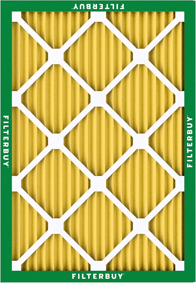Filterbuy 14x18x1 Air Filter MERV 11 (MPR 1200) Allergen Defense Replacement (4-Pack), Electrostatic Pleated HVAC AC Furnace Filters, Made in USA (Actual Size: 13.50 x 17.50 x 0.75)