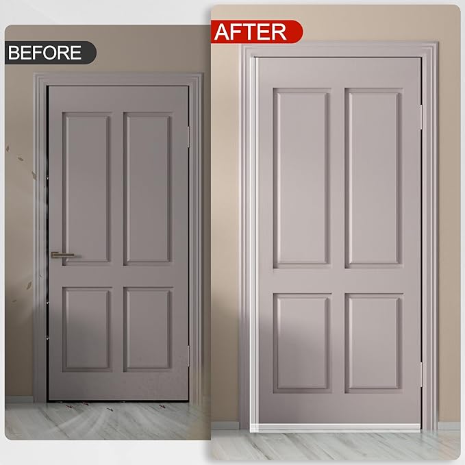 MYFAMIREA Door Weather Stripping 2IN (W) x 10FT (L) Door Draft Stopper Seal Tape Silicone Seal Strip Self Adhesive Shower Sweep Insulation Tape Side Bottom Strip for Sliding Glass Window Gap, Clear