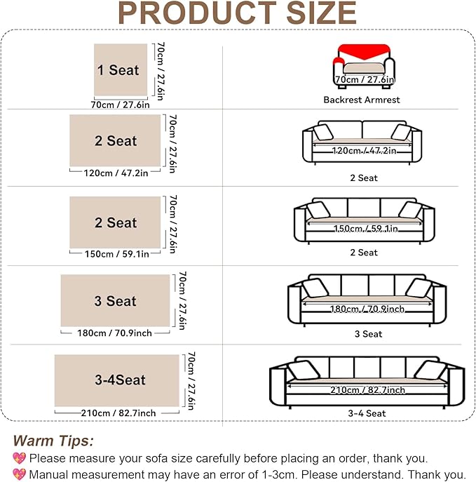 OTOB All Season Couch Cover for Dogs Washable, Non Slip Fuzzy Plush Pet Couch Covers Kids Pet Friendly, Geometric Jacquard Modern Soft Loveseat Sofa Slipcovers Protectors (Coffee, 27.6"x59.1")