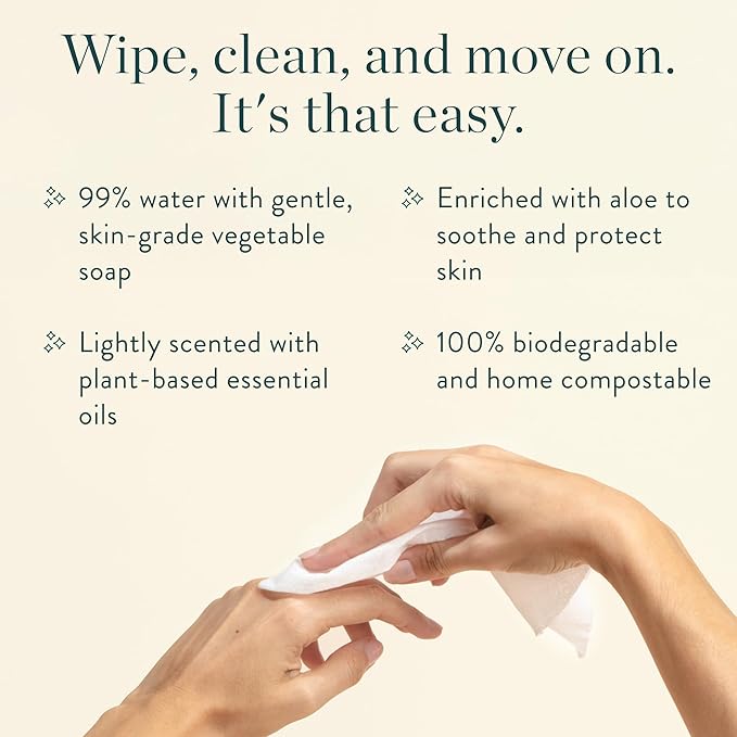Biom Mini Dispenser + All-Purpose Wipes Starter Kit - Grapefruit Scented Cleaning Wipes | Fits in Car Cup Holder | Biodegradable Plant-Based Cleaner | Kid & Pet Friendly, Natural, Non-Toxic (Citrine)