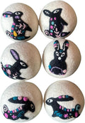 Ezhippie Quality Wool Dryer Balls - 6 XL Rabbit Pack - 1000+ Loads - Pure Organic Wool - Reusable Natural Fabric Softener Perfect with Essential Oils, Reduce Clothing Static and Wrinkles