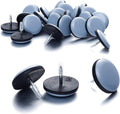 Furniture Sliders-Furnigear (Teflon) Nail in Chair Glides for Carpet - Move Your Furniture Easily & Safely - Best Floor Protector (7/8"-24 Pack, not for Wood Floors)