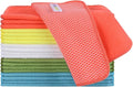 SINLAND Microfiber Dish Cloth for Washing Dishes Dish Rags Best Kitchen Washcloth Cleaning Cloths with Poly Scour Side 5 Color Assorted 7.87inchx7.87inch 20pack