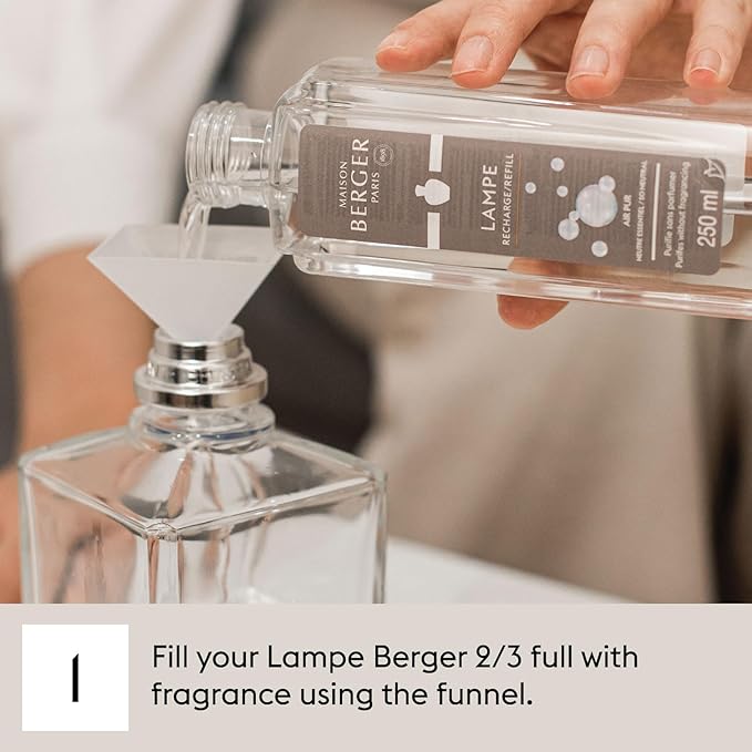 MAISON BERGER - Amber's Sun - Lampe Berger Fragrance Refill for Home Fragrance Oil Diffuser - Air Freshener - 33.8 Fluid Ounces - 1 Liter