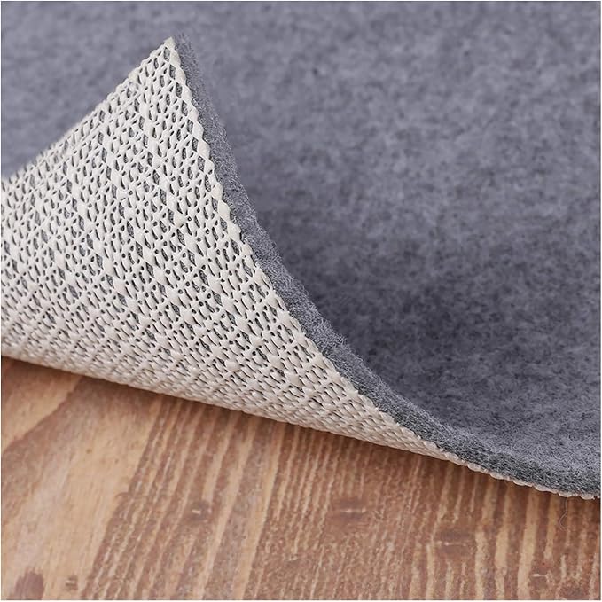 Non Slip Rug Pad Grippers - 4x6, 1/8" Thick, (Felt + Rubber) Double Layers Area Carpet Mat Tap, Provides Protection and Cushioning for Hardwood or Tile Floors