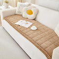 Couch Cover for Dogs Washable, Fuzzy Pet Couch Covers for 3 Cushion Sofa Pet Friendly, Non Slip Sofa Cover (Light Brown, 27.6" x 82.7"/70 x 210cm)