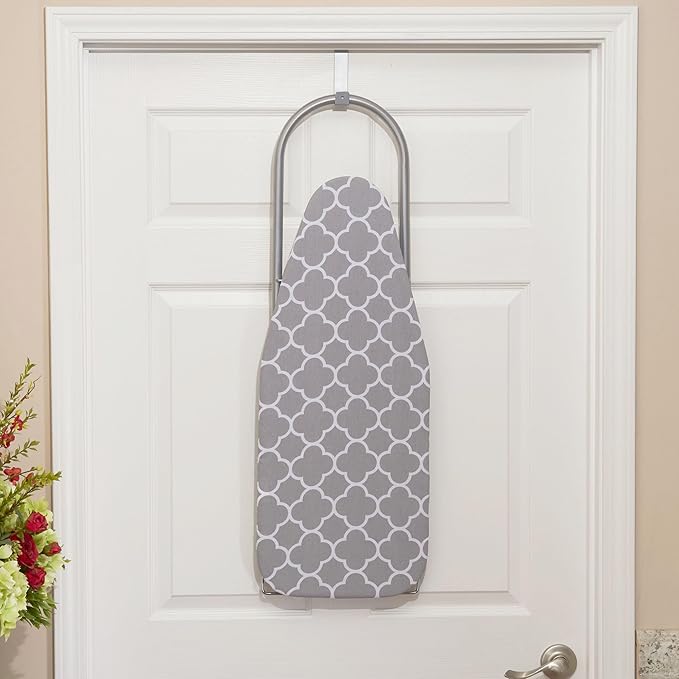 Household Essentials Tabletop Ironing Board with Iron Rest and Door Hanger | Compact Folding Ironing Station for Dorm Rooms, Apartments, and Small Spaces | 36.5"x12"