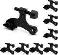 8 Pack Hinge Pin Black Door Stopper, Adjustable Heavy Duty Hinge Pin Door Stop with Black Rubber Bumper Tips